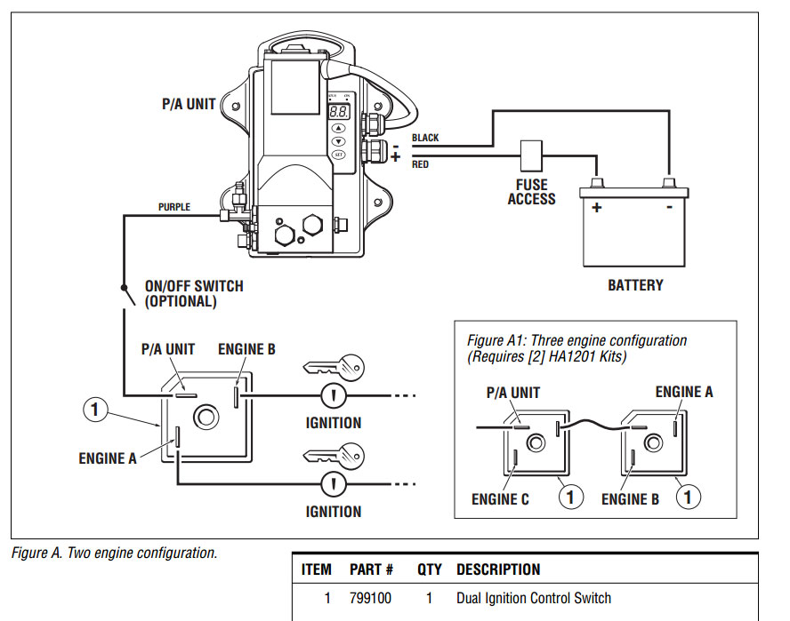 SeaStar HA1201 | Dual Ignition Kit | Boat Steering Power Assist